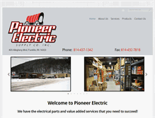 Tablet Screenshot of pioneerelec.com